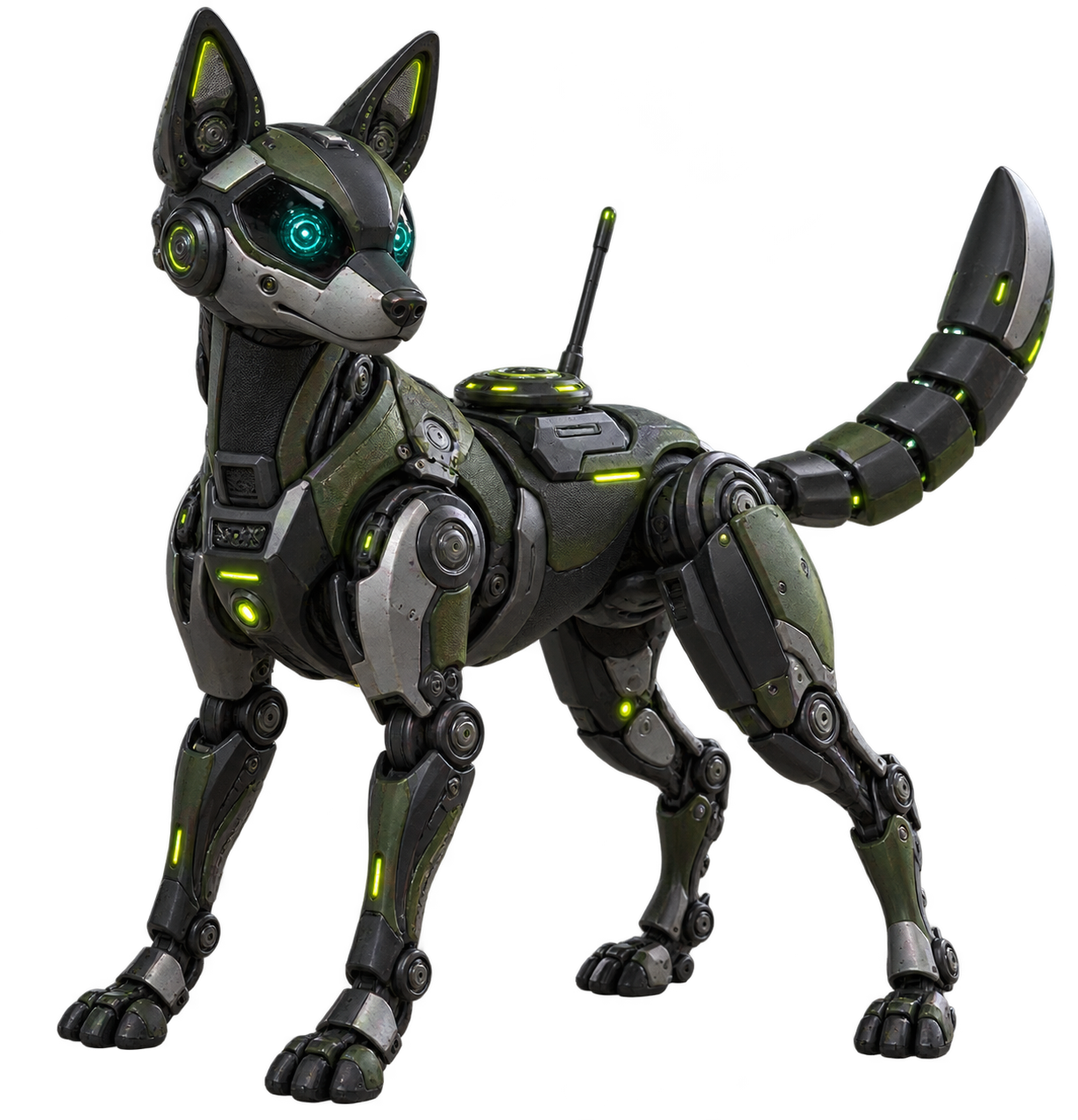 Realistic quadruped robotic pet companion